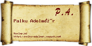 Palku Adelmár névjegykártya